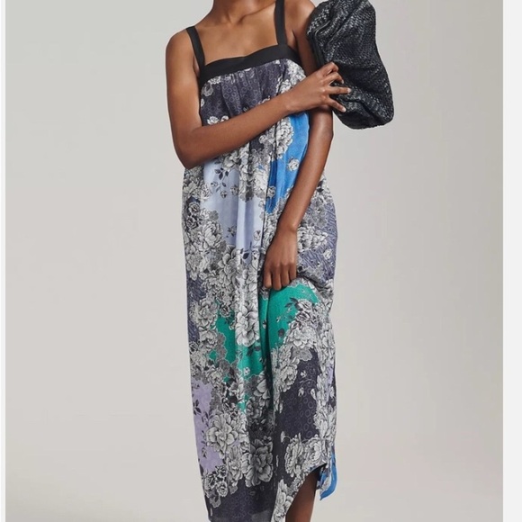New Anthropologie ATSU Printed Maxi Dress, Size Large - Picture 2 of 7